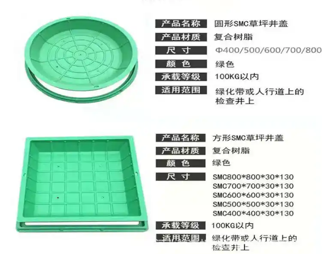玉门树脂复合种植井盖展示